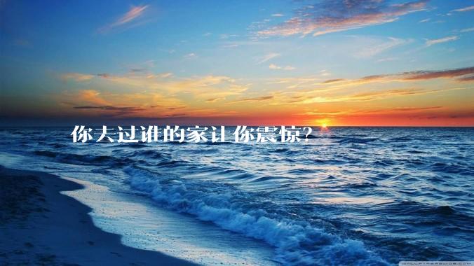 你去过谁的家让你震惊？